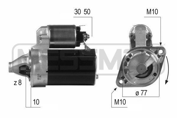 MESSMER 220504A: Starter 0,9kW