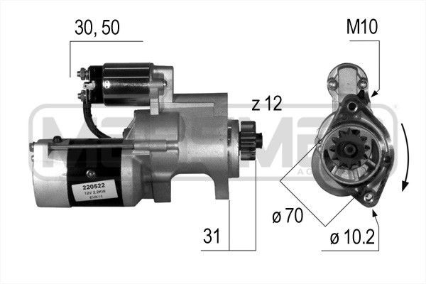 MESSMER 220522A: Starter 2,2kW
