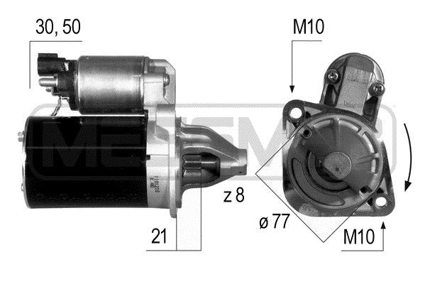 MESSMER 220537A: Starter 0,9kW