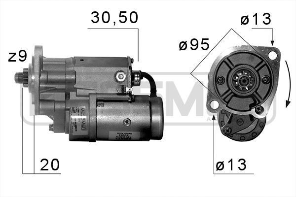MESSMER 220577A: Štartér 2kW