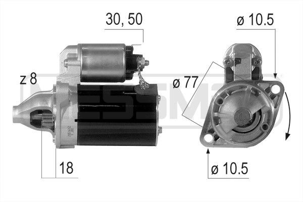 MESSMER 220595A: Starter 1,1kW