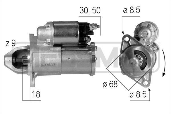 MESSMER 220609A: Démarreur 1,1kW