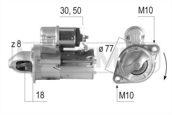 MESSMER 220615A: Starter 0,9kW