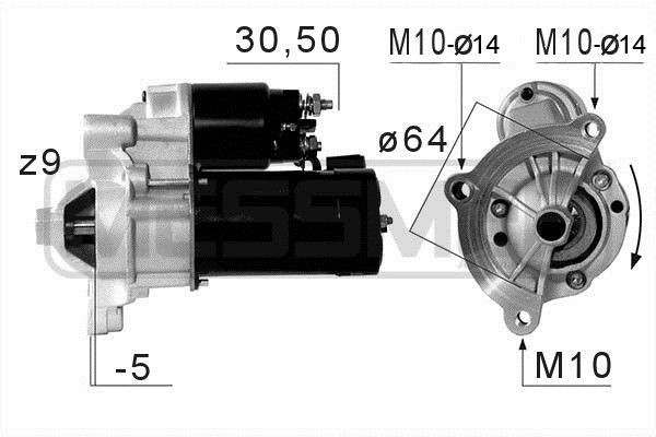MESSMER 220660A: Starter 1,4kW