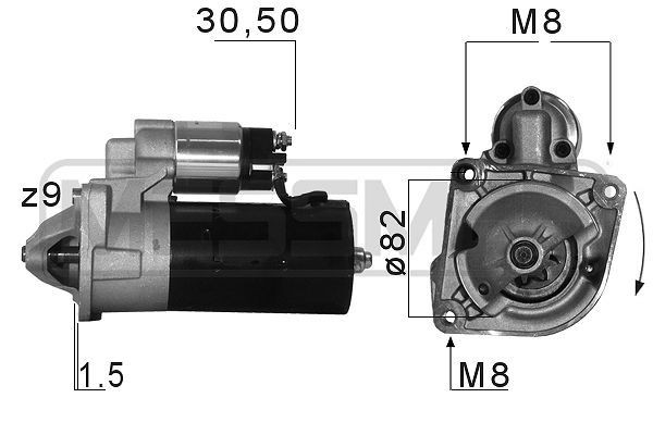 MESSMER 220679A: Starter 2,5kW