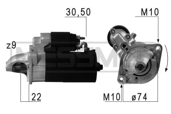 MESSMER 220694A: Starter 1,8kW