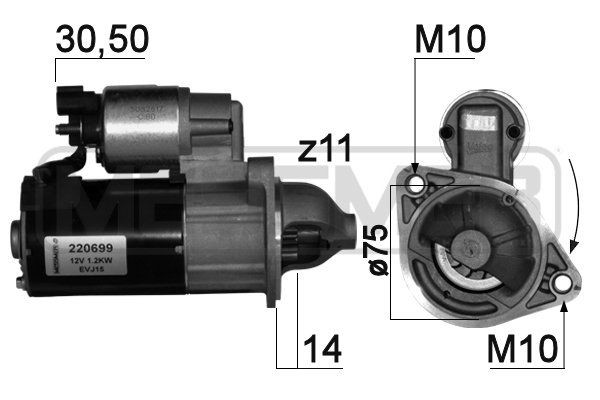 MESSMER 220699A: Starter 1,2kW