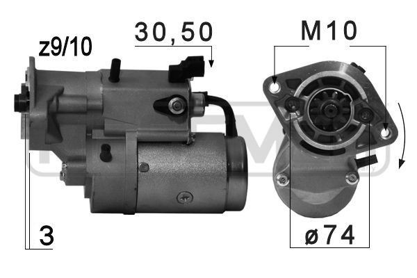 MESSMER 220703A: Starter 2,2kW