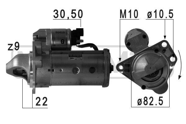 MESSMER 220712A: Starter 2,2kW