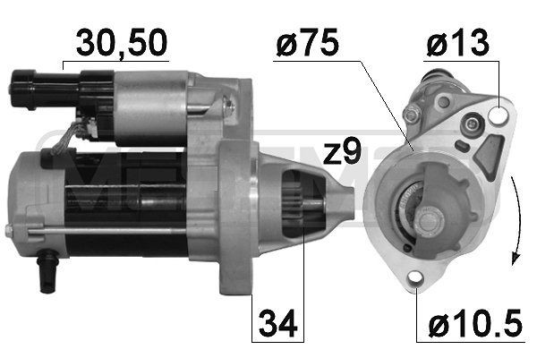 MESSMER 220881A: Starter 1,1kW