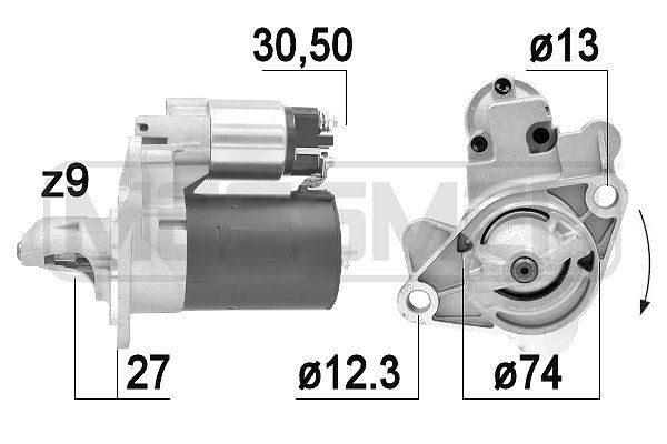 MESSMER 220917A: Starter 0,9kW