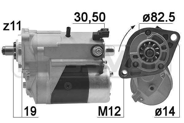MESSMER 220957A: Käynnistysmoottori 2,7kW