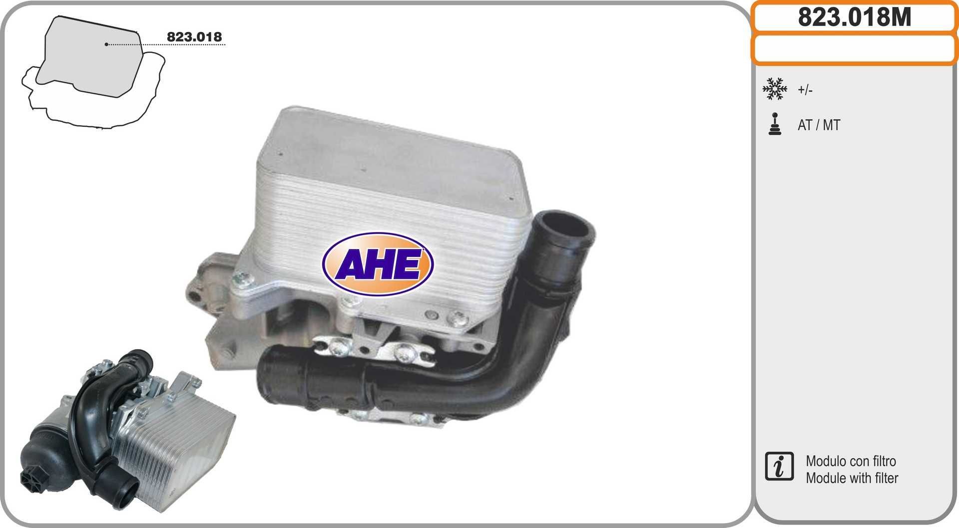 AHE 823.018M: Radiator ulei, ulei motor