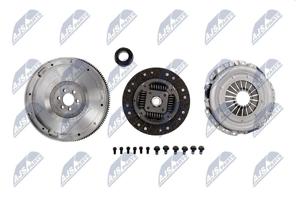 NTY NZS-VW-009: Kit ambreiaj cu placa de presiune ambreiaj, cu volanta, cu disc ambreiaj, cu set suruburi, cu rulment presiune