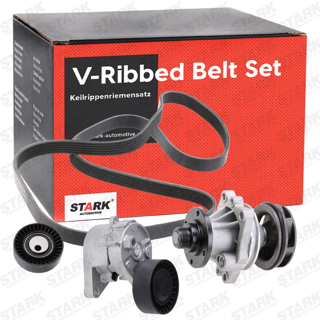 STARK SKPRB-5160011: Pompa apa + Set curea transmisie cu caneluri