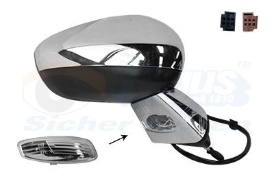 VAN WEZEL 1075816: Oglinda exterioara * HAGUS * dreapta