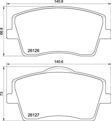 BREMBO P 86 031: Piduriklotsid PRIME LINE koos lisadega, koos stopperrõngaga, koos kokkusurumisvastase plekiga