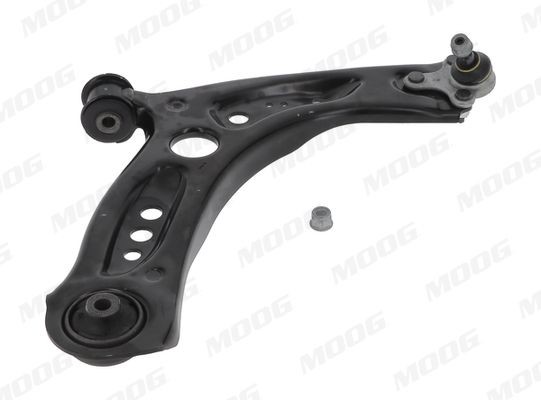 MOOG AU-WP-15654: Bærearm stålplate, for aluminium-styrespindel, med gummifeste