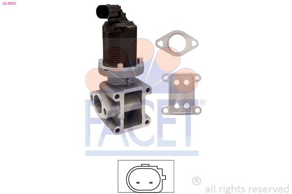 FACET 23.0055: EGR-klapp Made in Italy - OE Equivalent