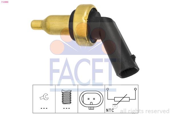 FACET 7.3390: Andur, Jahutusvedeliku temp. Made in Italy - OE Equivalent