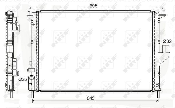 NRF 53118A: Kylare Economy Class Aluminium
