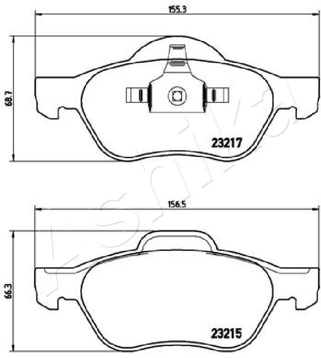 ASHIKA 50-00-0712: Piduriklotsid