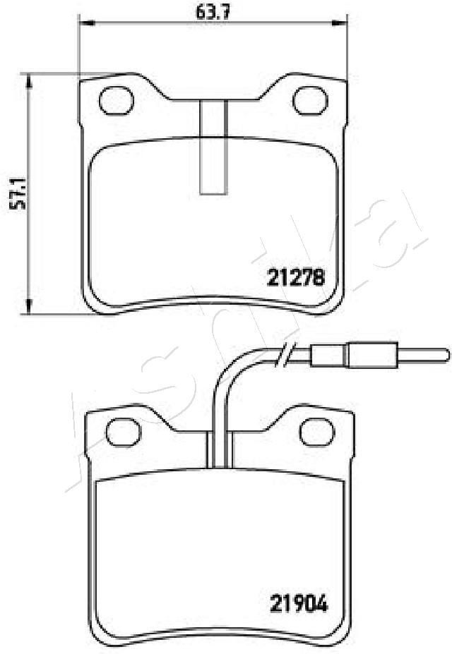 ASHIKA 51-00-0527: Piduriklotsid