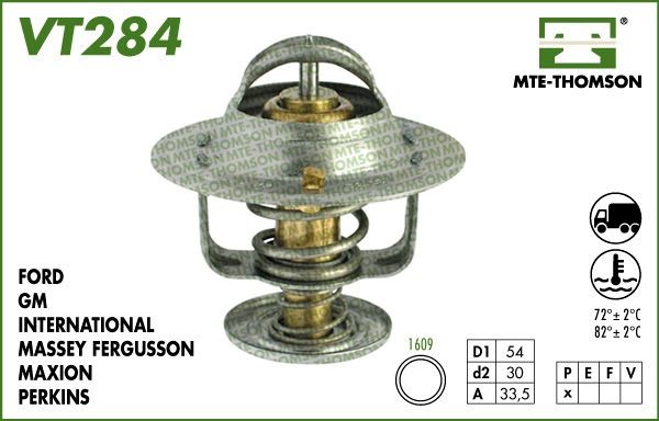MTE-THOMSON VT284.85: Termostat, lichid racire 85°C, 54mm, 30mm