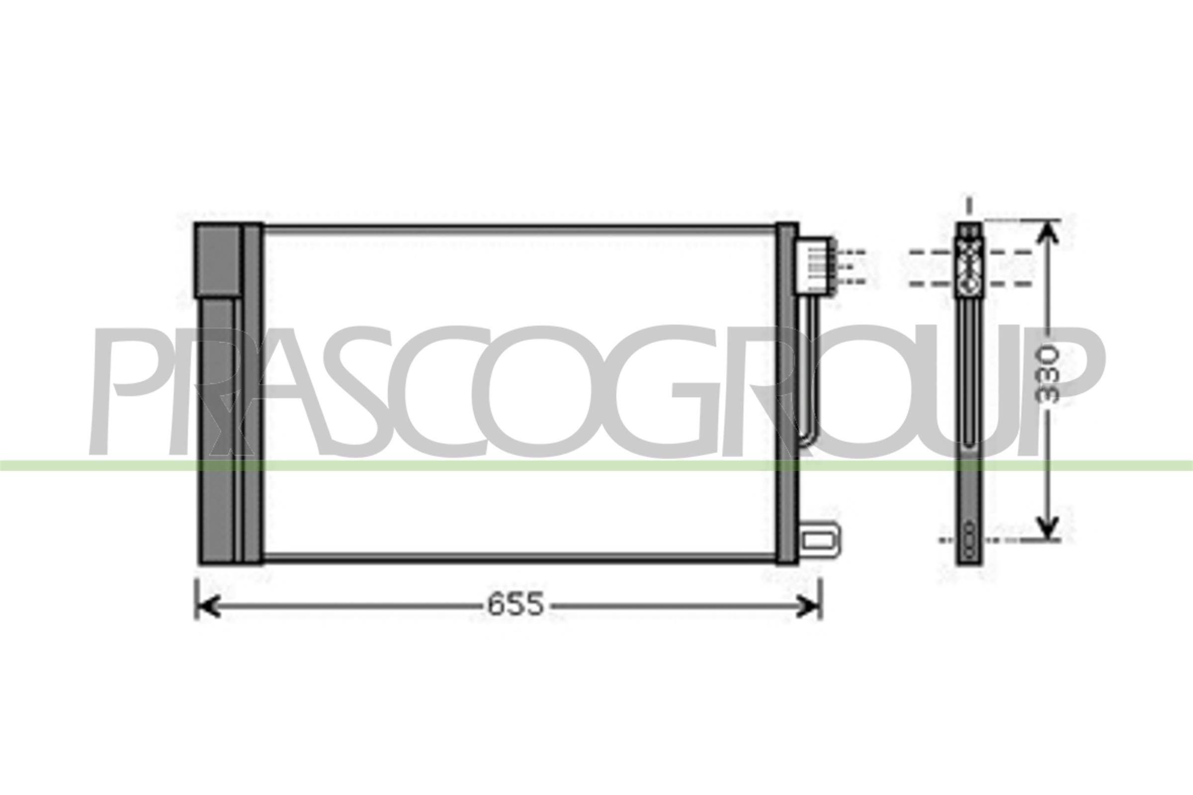 PRASCO AA344C003: Kondensaator, kliimaseade AQ