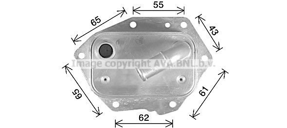 PRASCO CN3326: Radiator ulei, ulei motor fara filtru