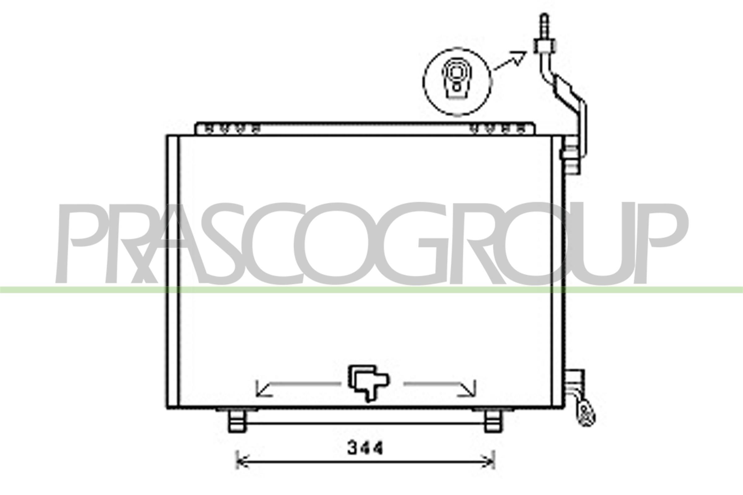 PRASCO FD602C008: Kondensor, klimatanläggning AQ