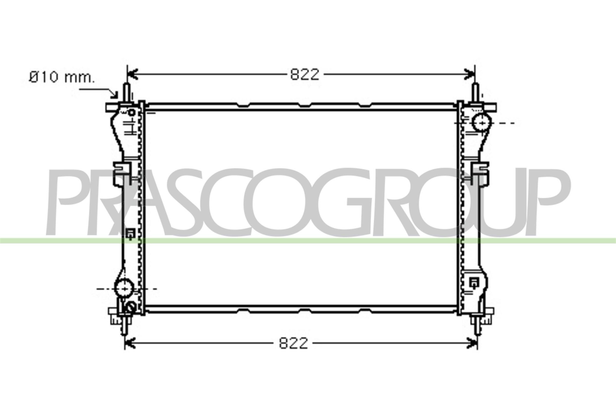 PRASCO FD910R001: Radiator, racire motor AQ