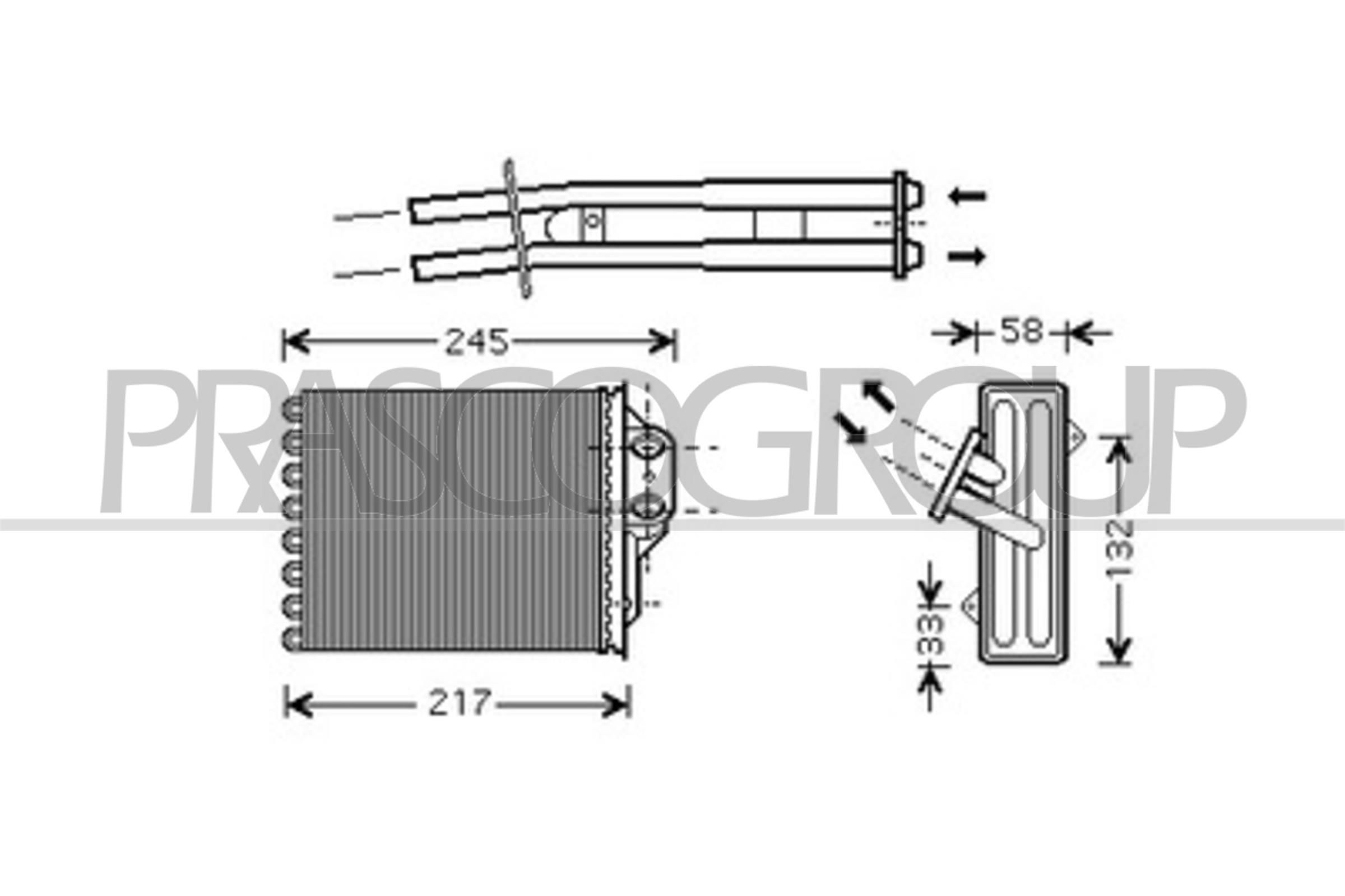 PRASCO FT030H001: Siltummainis, Salona apsilde AQ