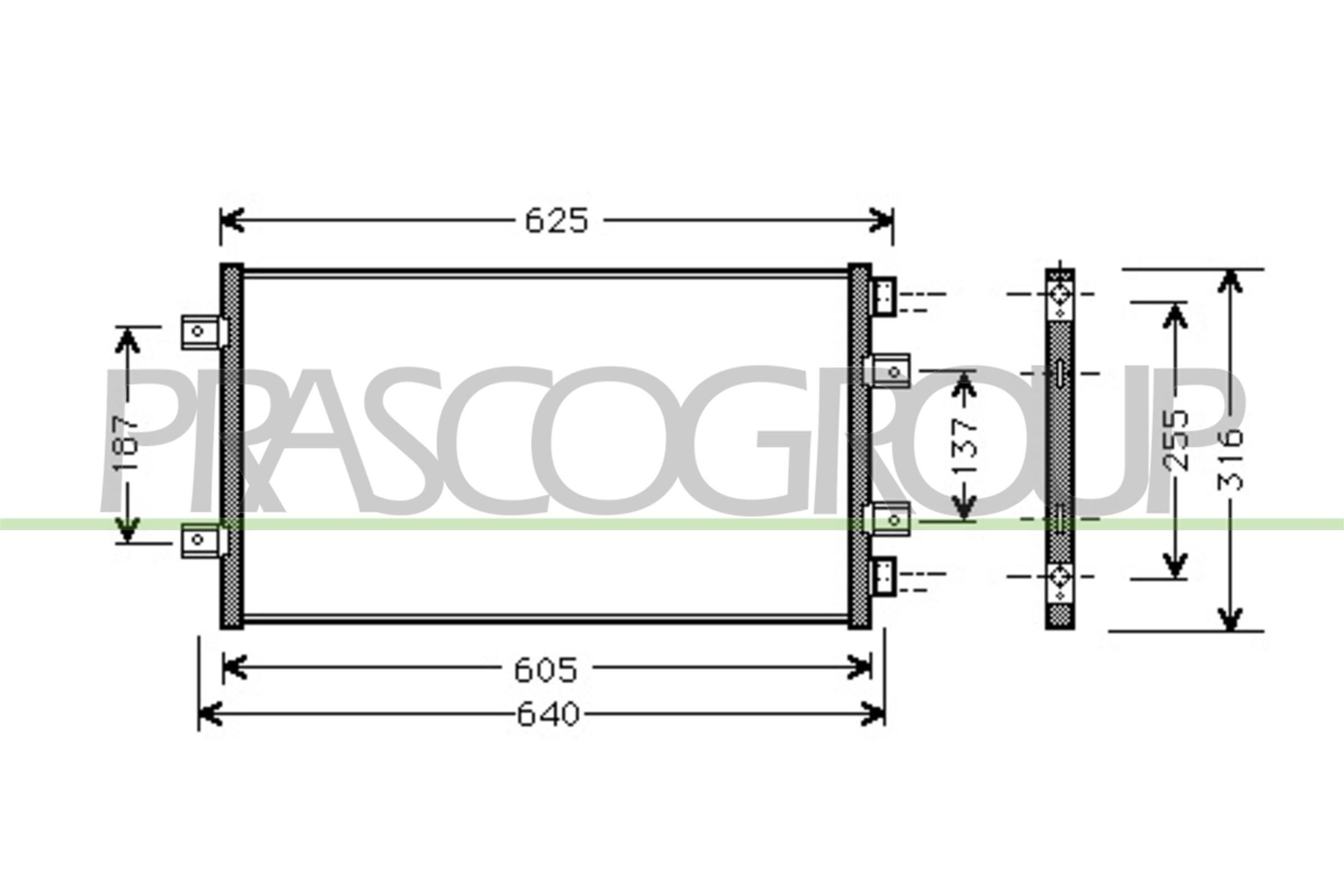 PRASCO FT133C004: Kondensaator, kliimaseade AQ