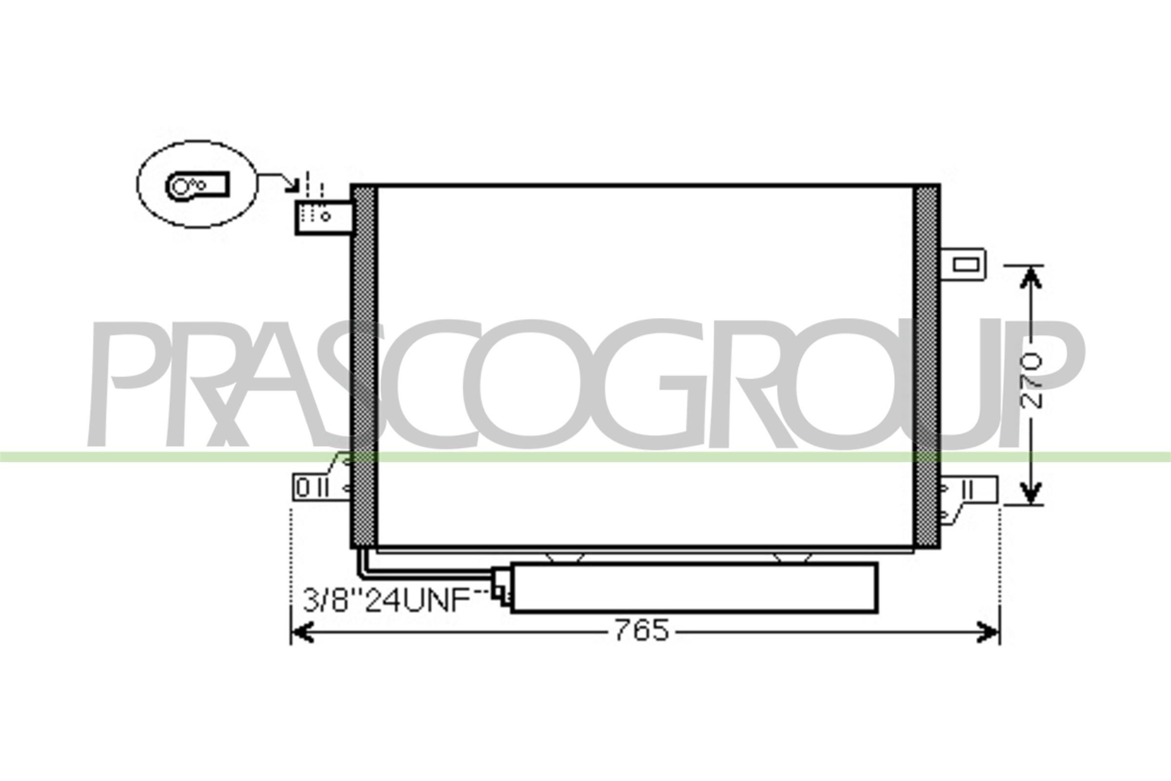 PRASCO ME324C001: Condensator, climatizare AQ cu uscator