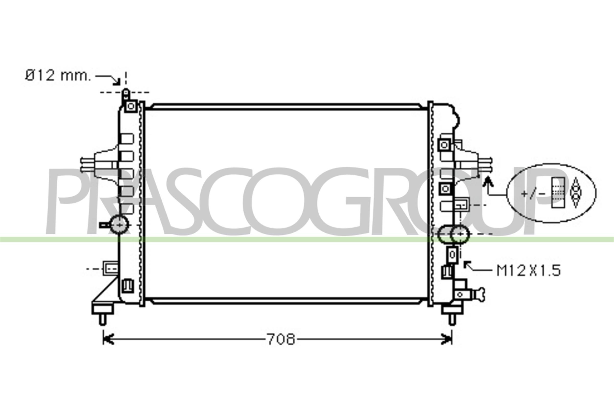 PRASCO OP410R002: Radiateur du moteur AQ