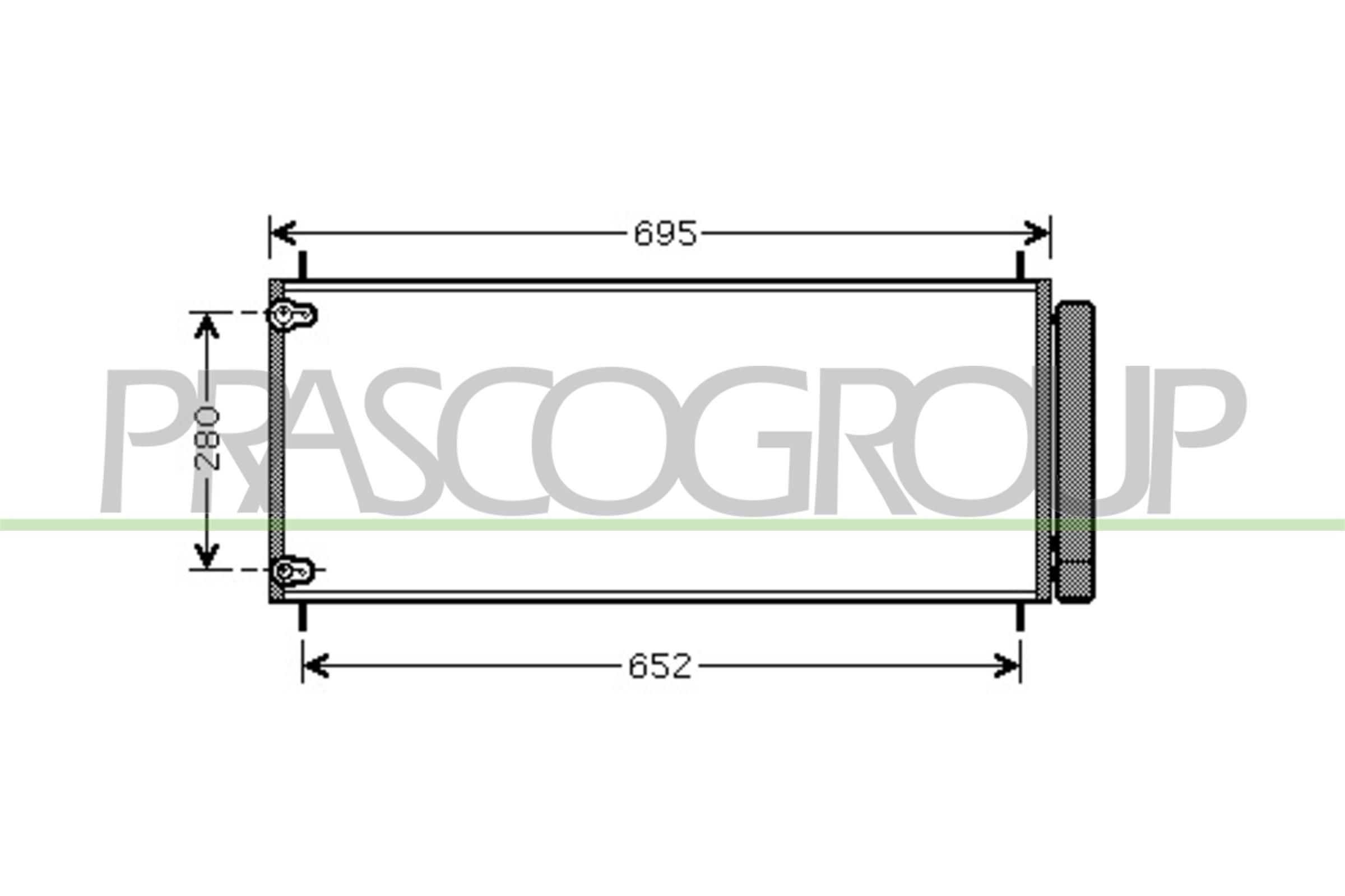 PRASCO TY020C002: Condensator, climatizare AQ cu uscator