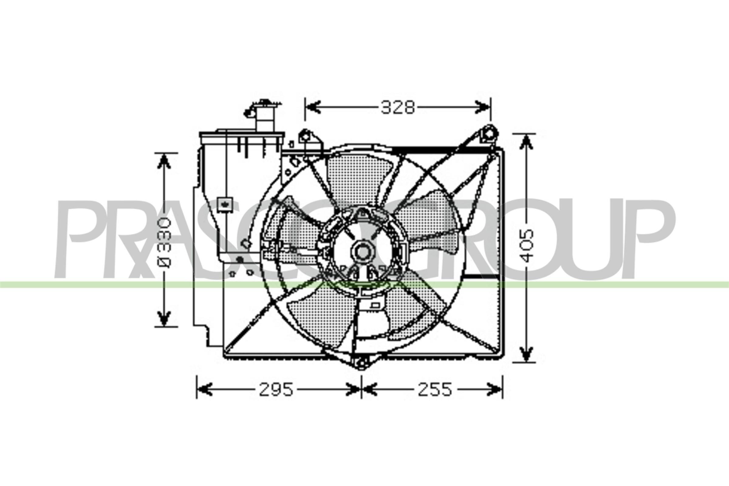 PRASCO TY320F004: Ventilator, radiator AQ 330mm
