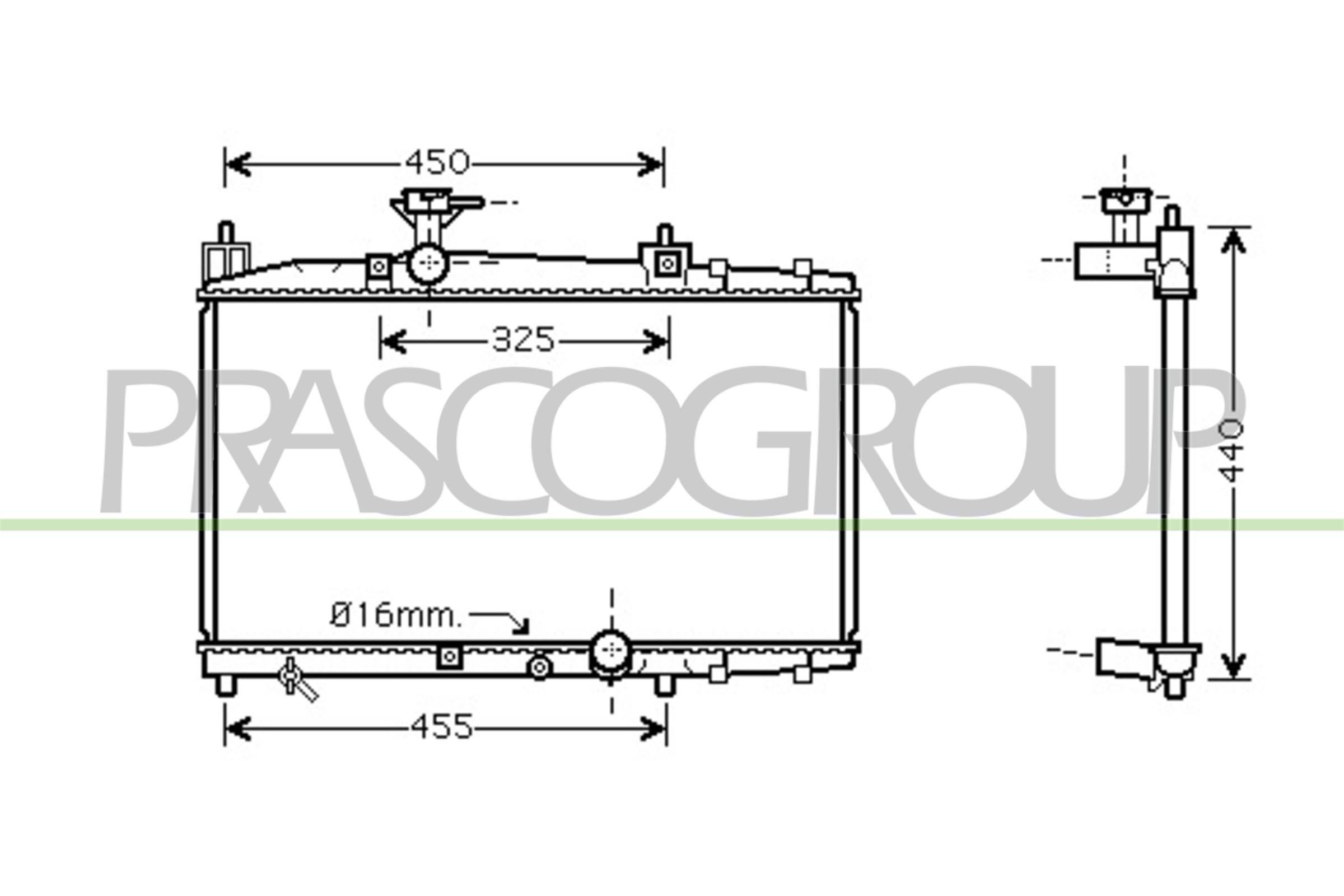 PRASCO TY320R005: Radiateur du moteur AQ