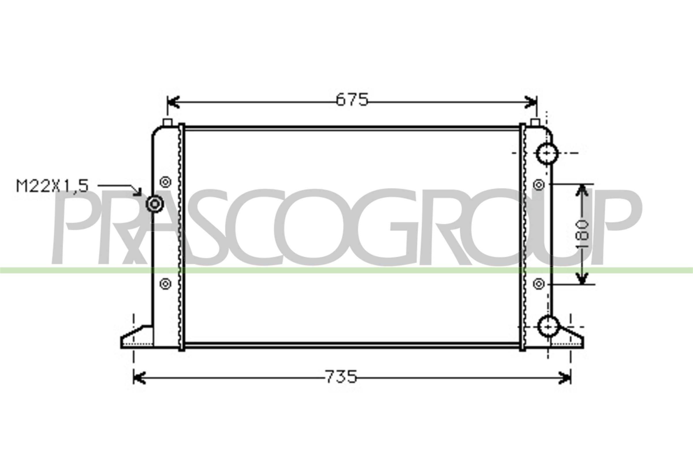 PRASCO VG034R004: Radiator, racire motor AQ