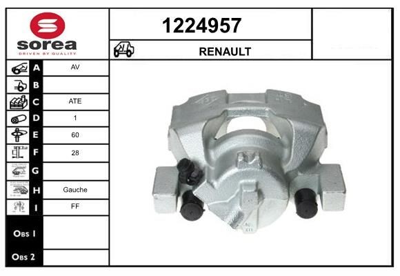 SNRA 1224957: Etrier de frână