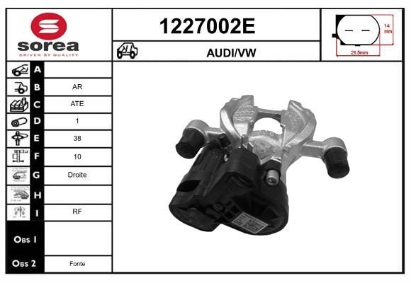SNRA 1227002E: Pinza de freno