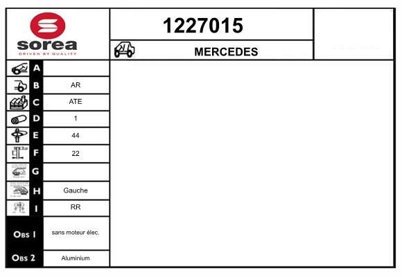 SNRA 1227015: Étrier de frein