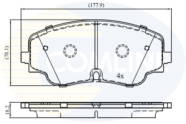 COMLINE CBC122L: Etrier de frână