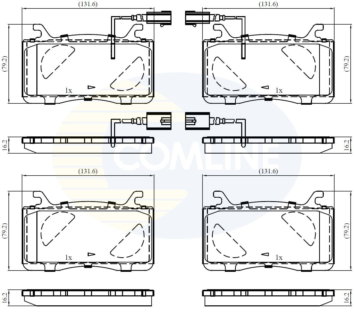 COMLINE CBP12461: Piduriklotsid