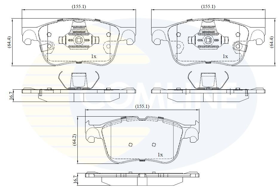 COMLINE CBP32462: Piduriklotsid