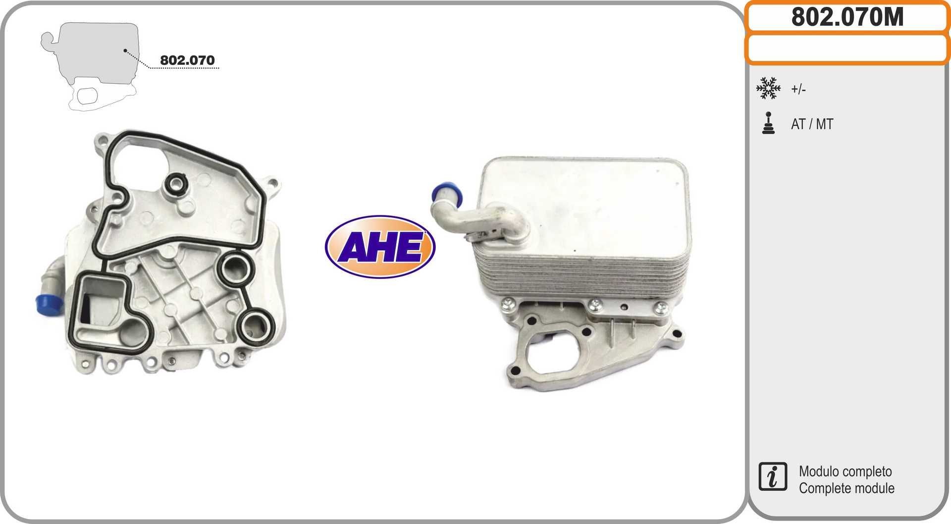 AHE 802.070M: Radiator ulei, ulei motor