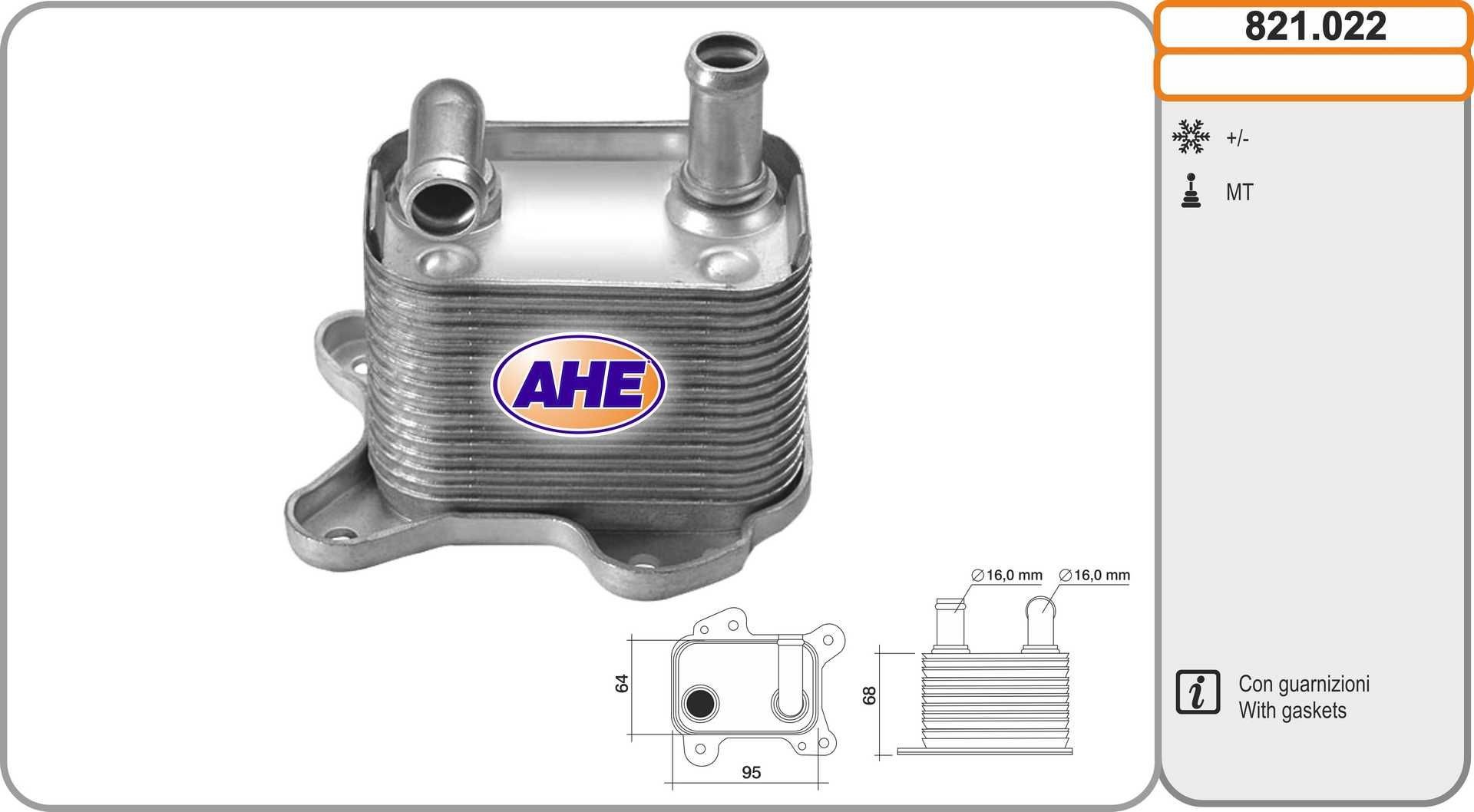 AHE 821.022: Radiator ulei, ulei motor