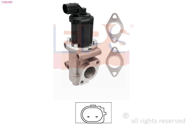EPS 1.963.047: EGR-klapp Made in Italy - OE Equivalent