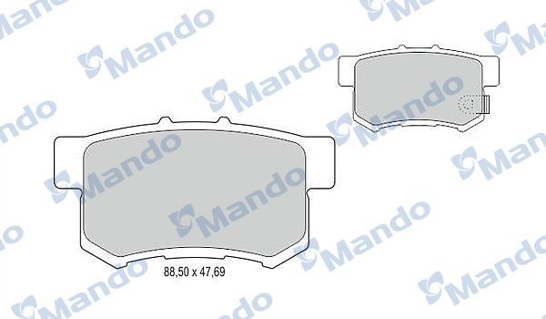 Mando MBF015128: Piduriklotsid Tagasild, Esisild